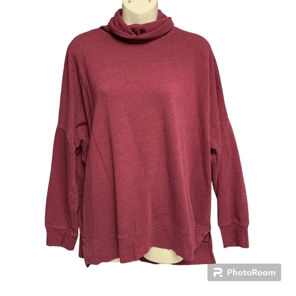 PINK by Victoria’s Secret size Medium oversized sweatshirt burgundy - Picture 1 of 9